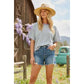 STRIPE OVERSIZEDMINT/LILAC TOP