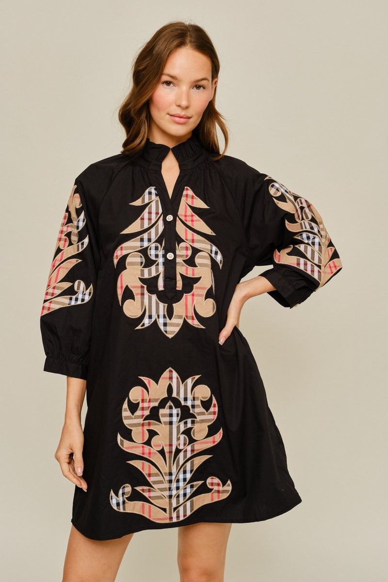 CHECK PATTERN DRESS