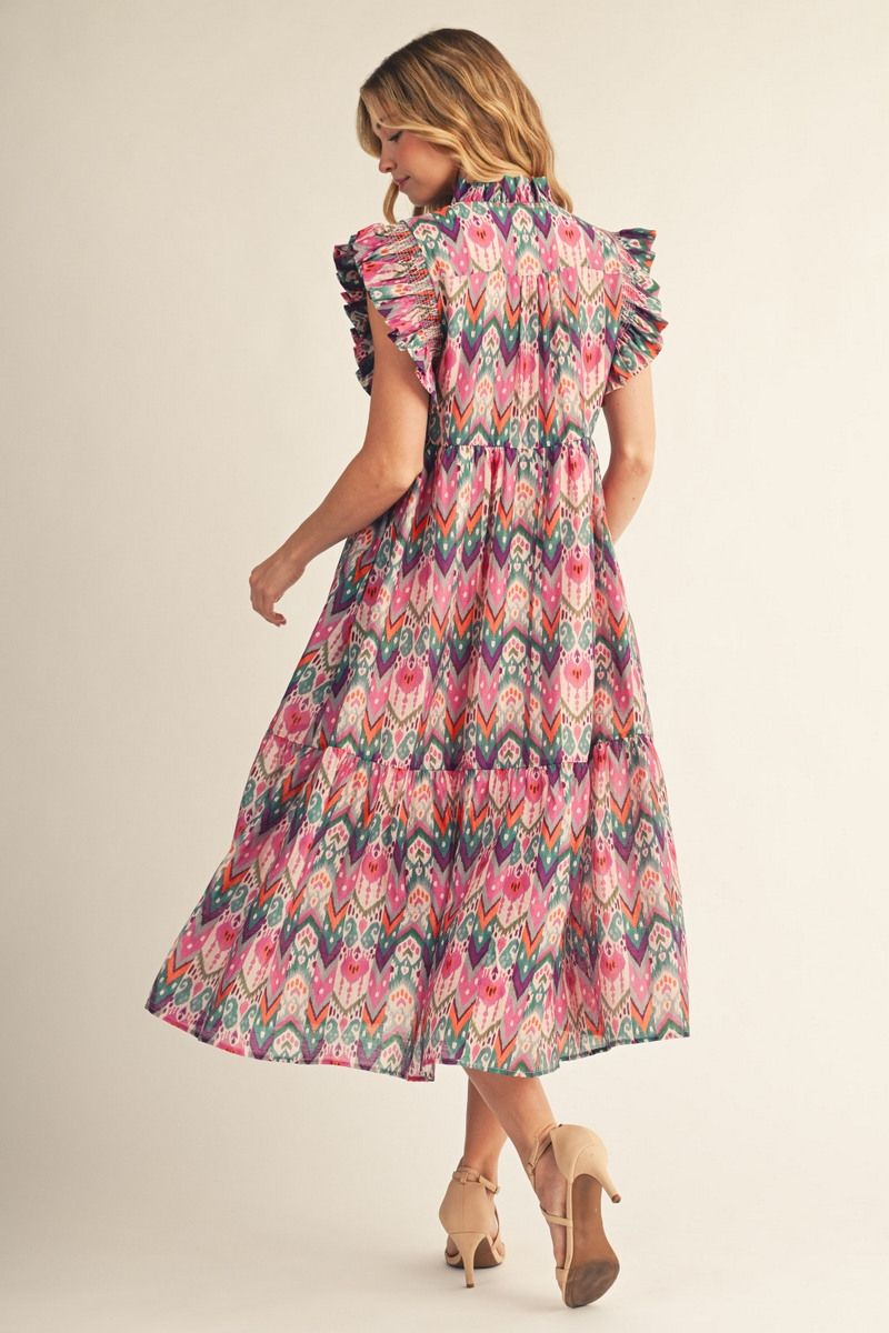 FAB BOHO FUCHSIA DRESS