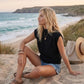 SLEEVELESS KNIT BLACK TOP