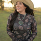 FEATHER IN HAT MESH LS