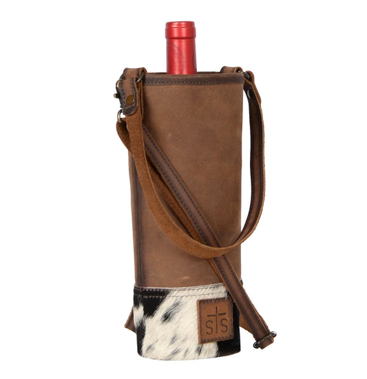 STS Cowhide Single Wine Bag