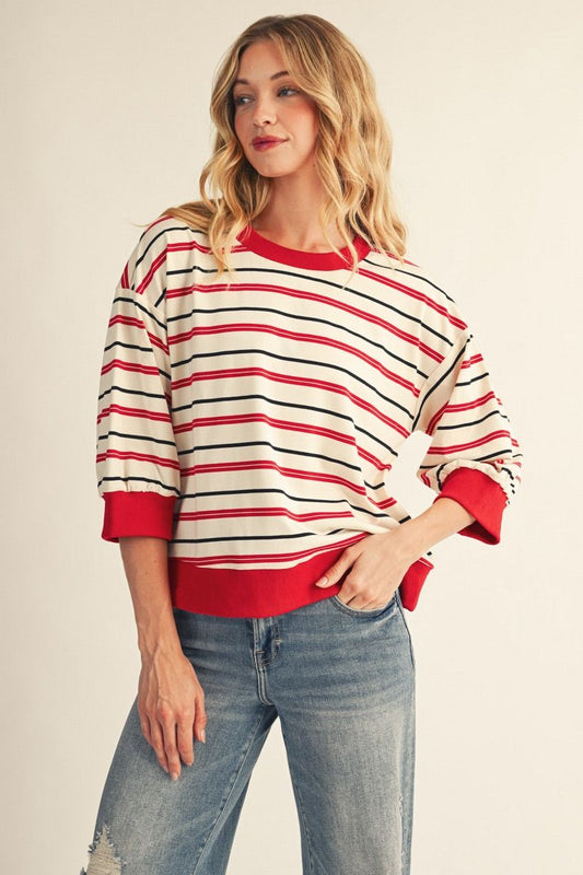 CASUAL IVORY 3/4 TOP