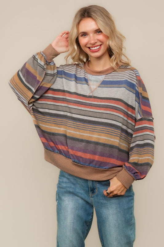 CREW NECK MULTI SWEATER