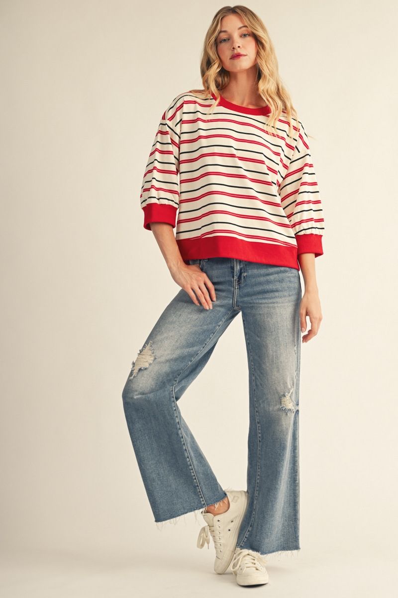 CASUAL IVORY 3/4 TOP