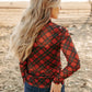SK All Is Calm Plaid LS Top