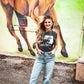 HORNED BULL CROP TEE