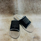 COW SUEDE BLACK SANDAL
