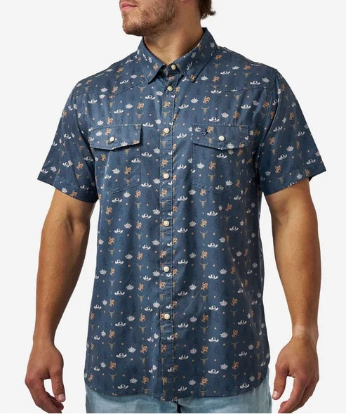 DESERT NIGHT PERFORMANCE BUTTON UP