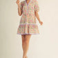 BABY-DOLL FLORAL CREAM DRESS