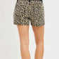 HI-RISE LEOPARD WAIST SHORTS