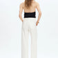 MAEVE MID RISE WHITE STRAIGHT JEANS
