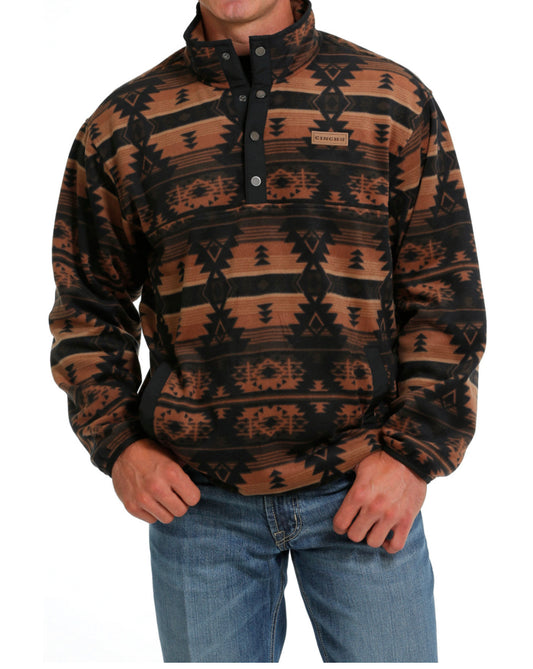 Cinch Mn Deep Black Aztec Fleece