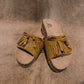 TAN FRINGE SANDAL