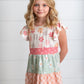 CHECKER TIERED GIRLS DRESS