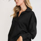 LUXEKNIT V-NECK BLACK TOP