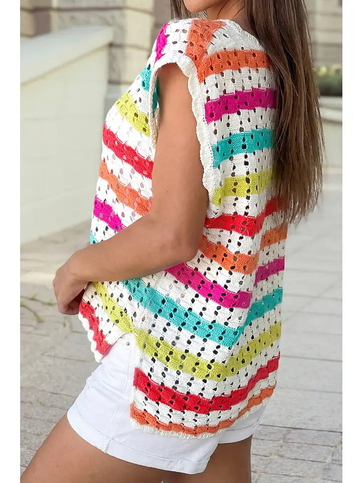 CUTE HAIR KNIT TEE