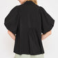 SMOCKED PUFF SLEEVE TOP
