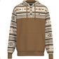 Hooey Jimmy Brown W/Aztec Pattern Hoody