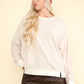 BASIC OATMEAL LS SWEATER