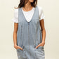 DENIM SUSPENDER DRESS