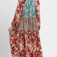 BOHO PATCHWORK MIDI DRESS