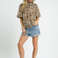 SMOCKED FLORAL TOP