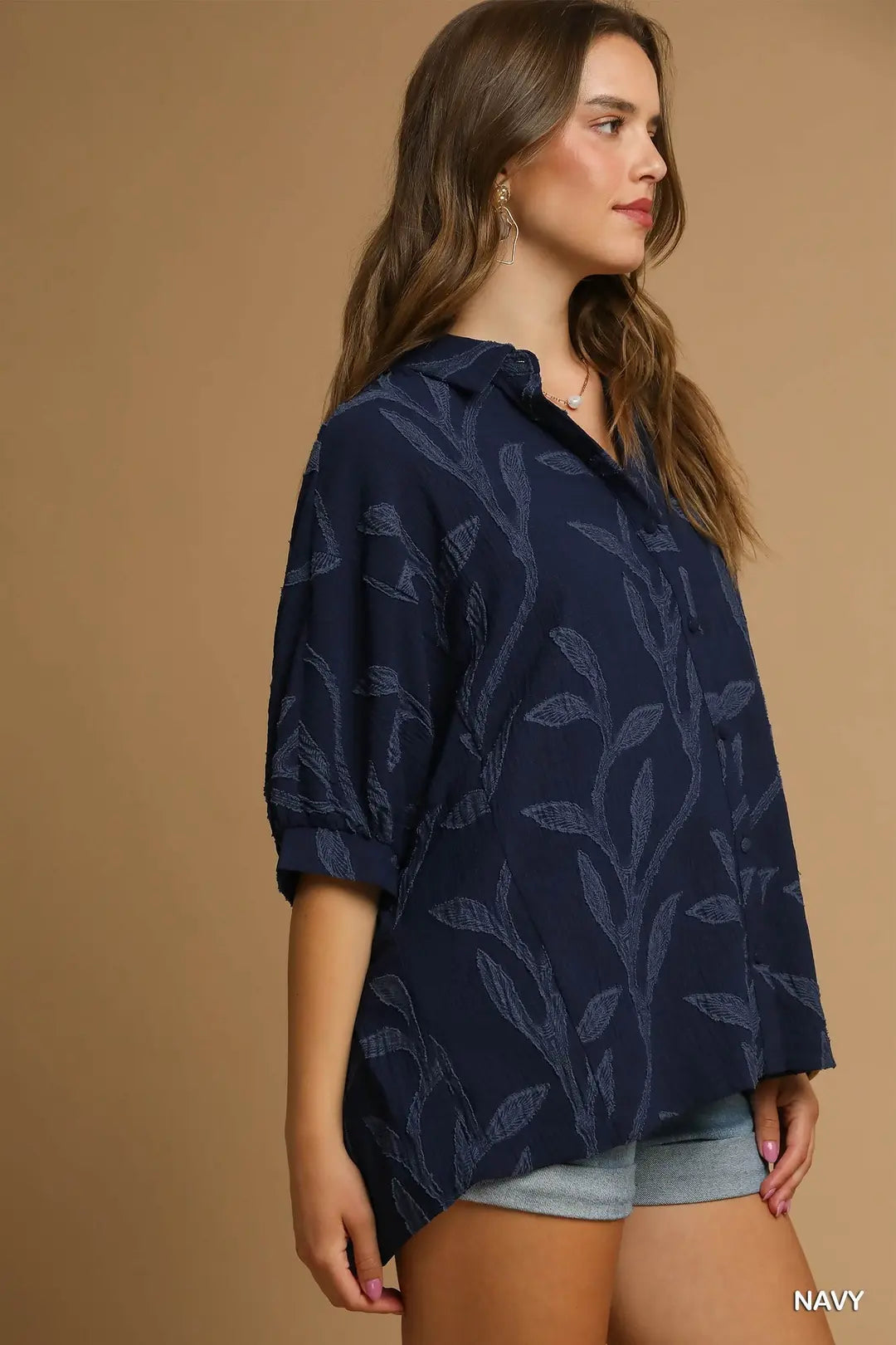 LEAF TEXTURED BUTTON TOP