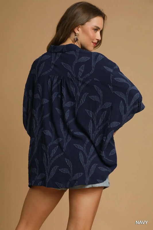 LEAF TEXTURED BUTTON TOP