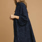 HIGH RUFFLE NECK DRESS