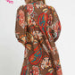 PUFF SLEEVE BABYDOLL DRES