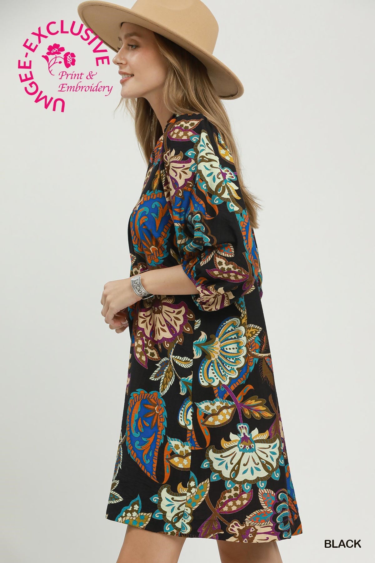 ABSTRACT BLACK DRESS