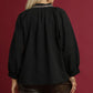 LEOPARD TRIM BLACK TOP