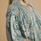 VELVET SAGE DAMASK TOP