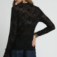 LACE SHEER BLACK LS TOP