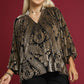 VELVET BLACK DAMASK TOP