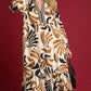 BOHO LEAFY MAXI DRESS