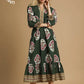 FLOWER PATCH MIDI DRESS