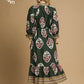 FLOWER PATCH MIDI DRESS