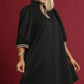 DOWN STRIPE SASSY DRESS