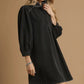 LEOPARD TRIM DETAIL DRESS