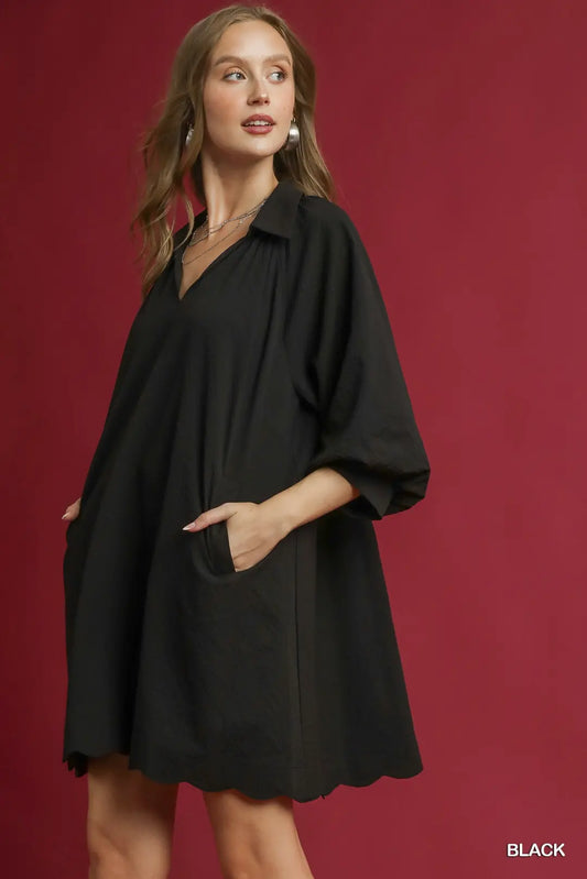 MIDNIGHT MIDI DRESS