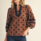 DOTTIE DOT BROWN TOP