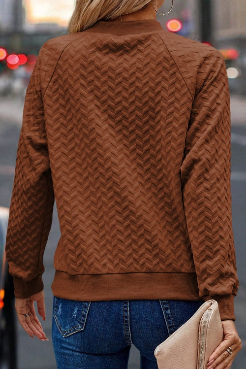 RAGLAN RUST SWEATER