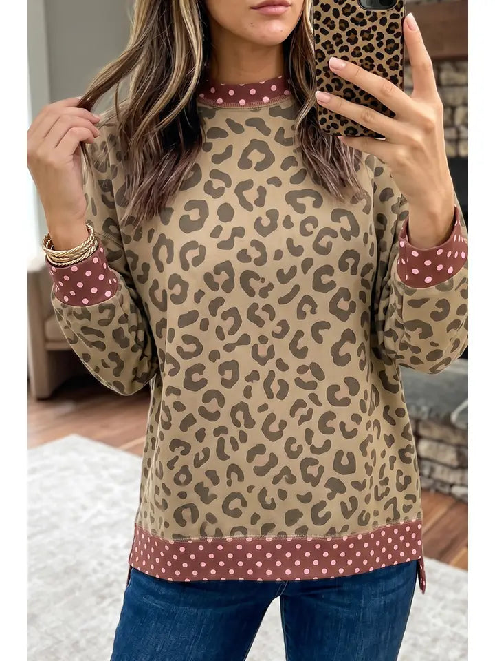 CASUAL POLKA DOT SWEATER