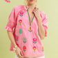EMB FLORAL ROSE TOP