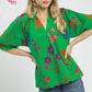 SCALLOP HEM ISLAND GREEN TOP