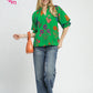 SCALLOP HEM ISLAND GREEN TOP