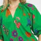 SCALLOP HEM ISLAND GREEN TOP