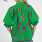SCALLOP HEM ISLAND GREEN TOP